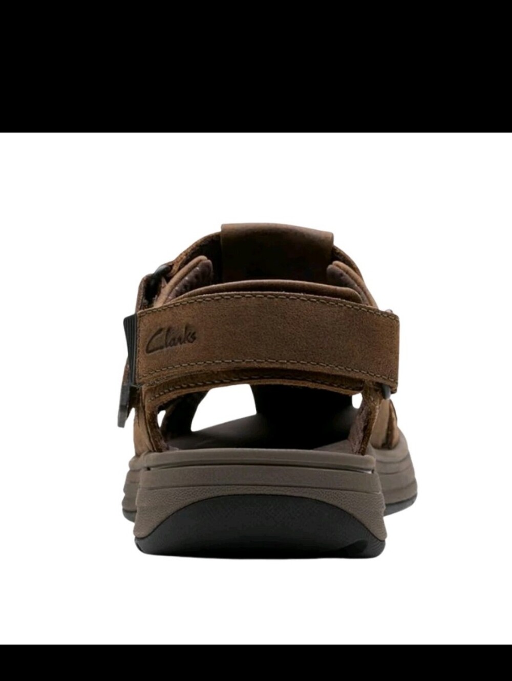 Clarks Men's Saltway Cove Dark Brown Leather Sandals CL-26176899 - Picture 7 of 8